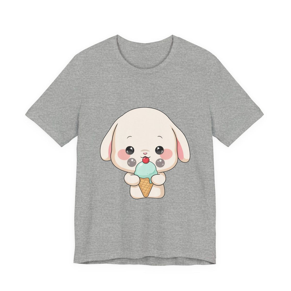 Kawaii Bunny Ice Cream Tee for Cute Style Lovers