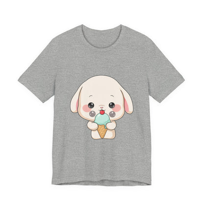 Kawaii Bunny Ice Cream Tee for Cute Style Lovers