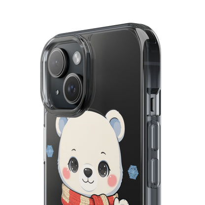 Kawaii Polar Bear Phone Case – Cozy Christmas Cub