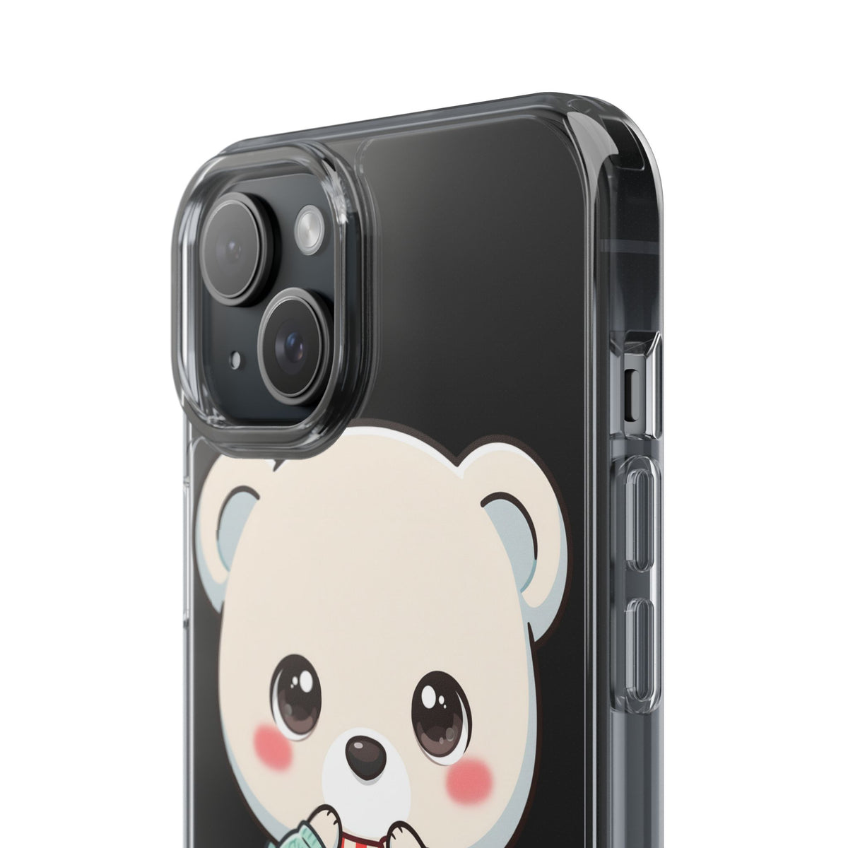 Kawaii Christmas Bear Phone Case for Holiday Season