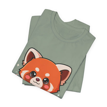 Kawaii Red Panda Coffee Tee for Cute Animal Lovers