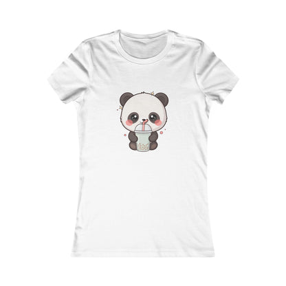 Kawaii Panda Bubble Tea Women's Favorite Tee