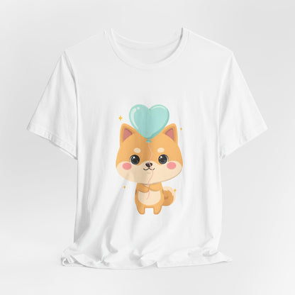 Kawaii Shiba Inu T-Shirt, Cute Balloon Dog Gift