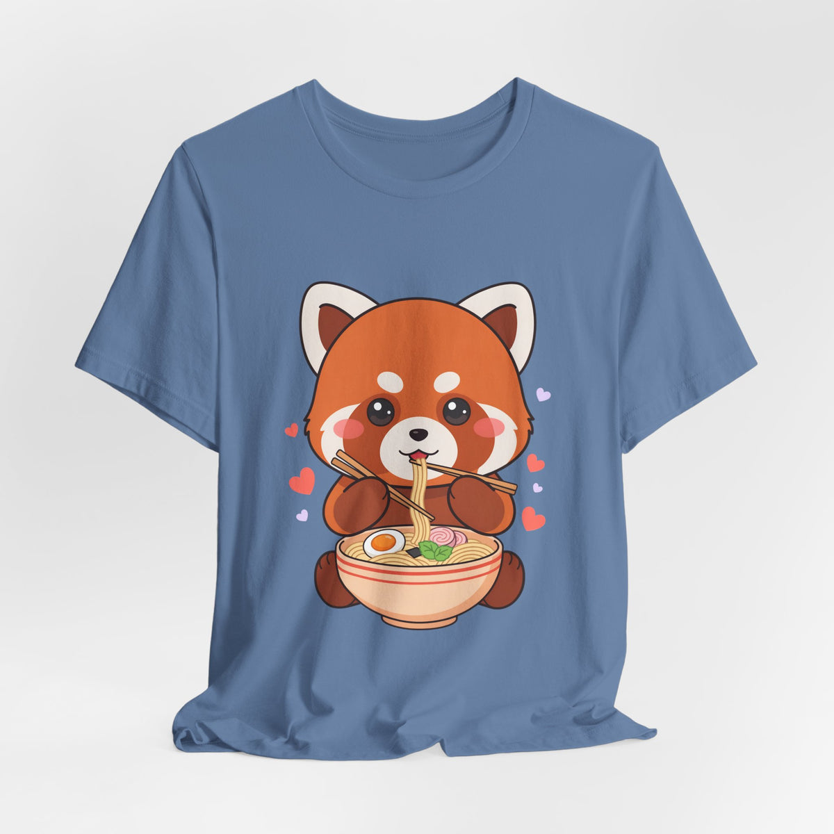 Kawaii Red Panda Ramen T-Shirt for Cozy Foodie Style