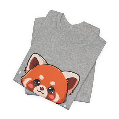 Kawaii Red Panda Coffee Tee for Cute Animal Lovers