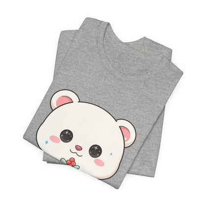 Kawaii Polar Bear Christmas T-Shirt for Cute Holiday Fans