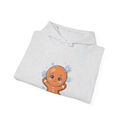 Kawaii Gingerbread Hoodie, Cute Snowflake Catcher Sweatshirt