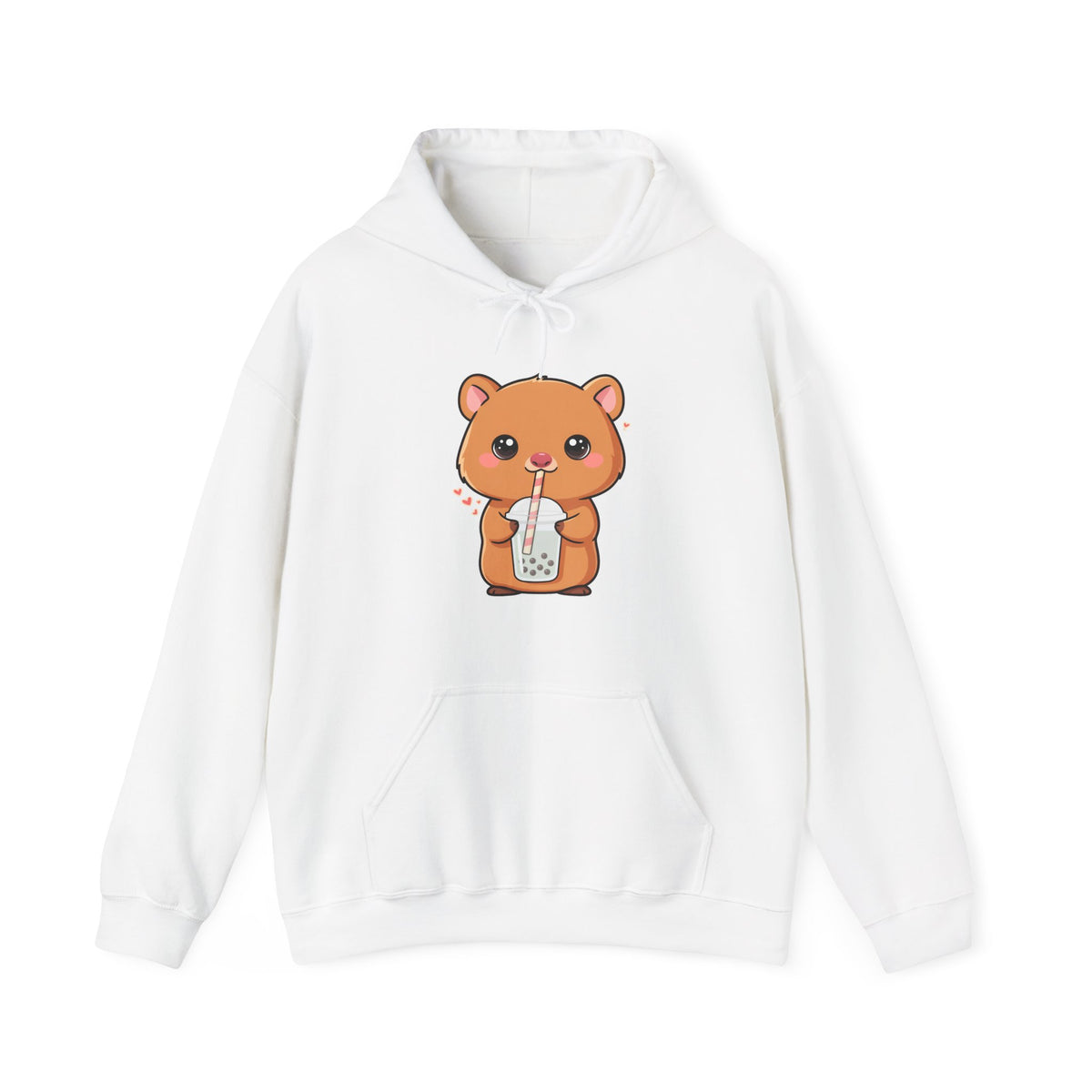 Kawaii Quokka Bubble Tea Hoodie, Cute Animal Sweatshirt