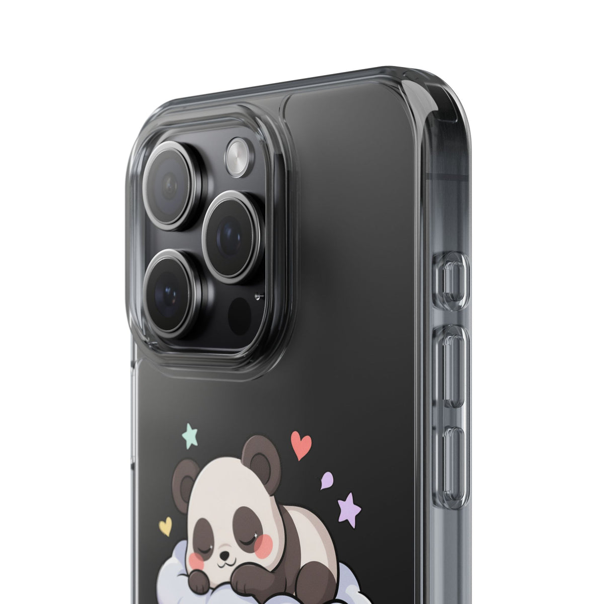 Sleeping Panda Clear Impact-Resistant Phone Case