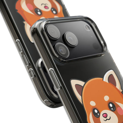 Red Panda Skateboard Phone Case, Cute Kawaii Style