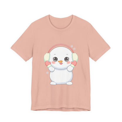 Kawaii Snowman T-Shirt for Cute Winter Style