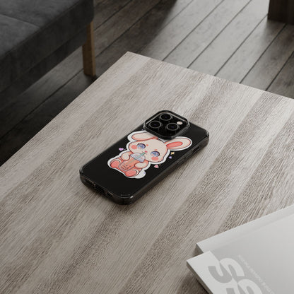 Kawaii Bunny Bubble Tea Phone Case for Boba Lovers