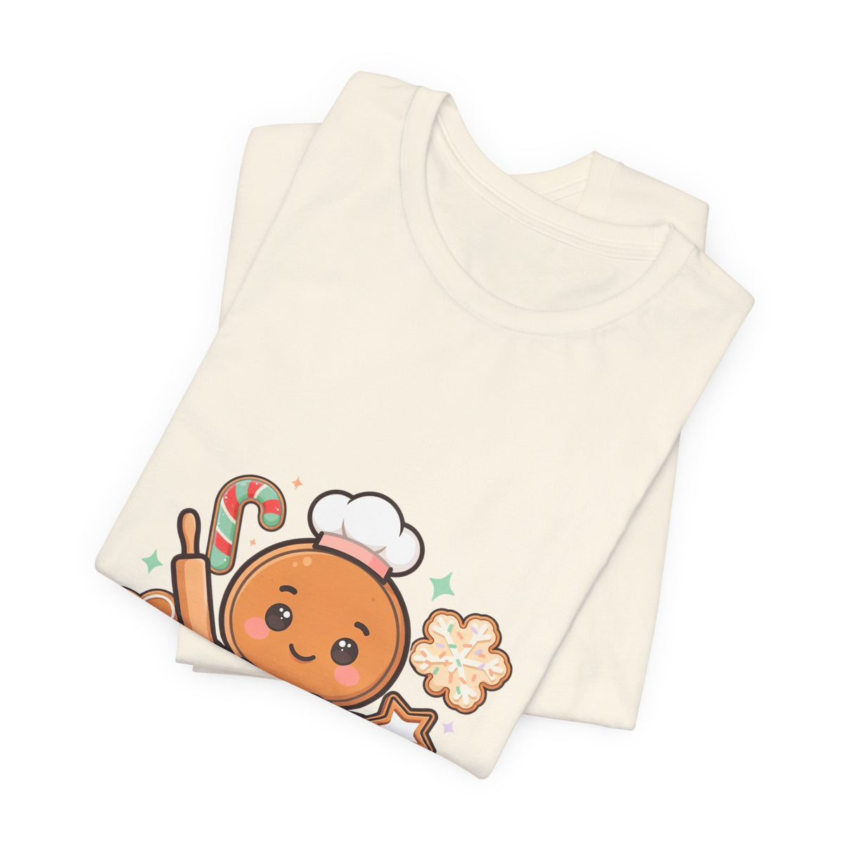 Gingerbread Baker Christmas Tee, Cute Kawaii Holiday Shirt