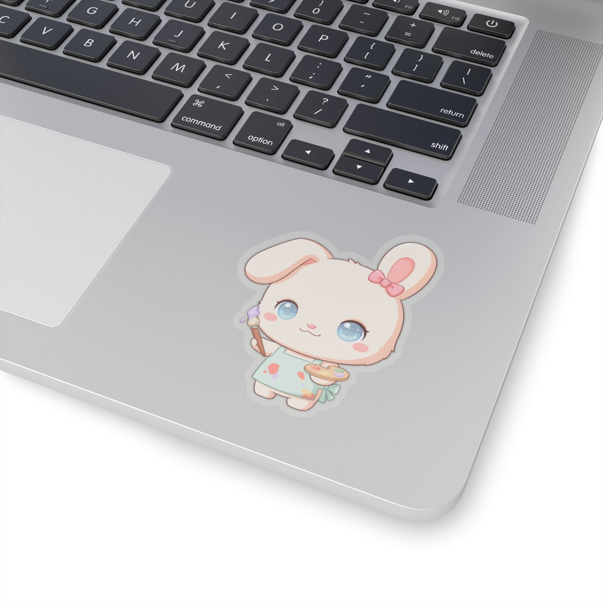 Kawaii Bunny Sticker for Art Lovers and Creative Journals