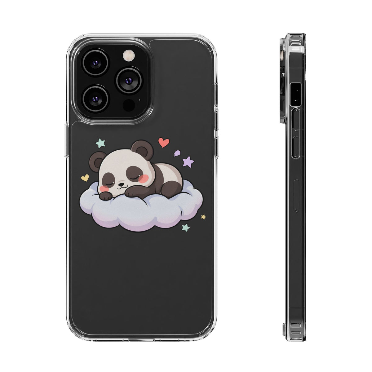 Sleeping Panda Clear Impact-Resistant Phone Case