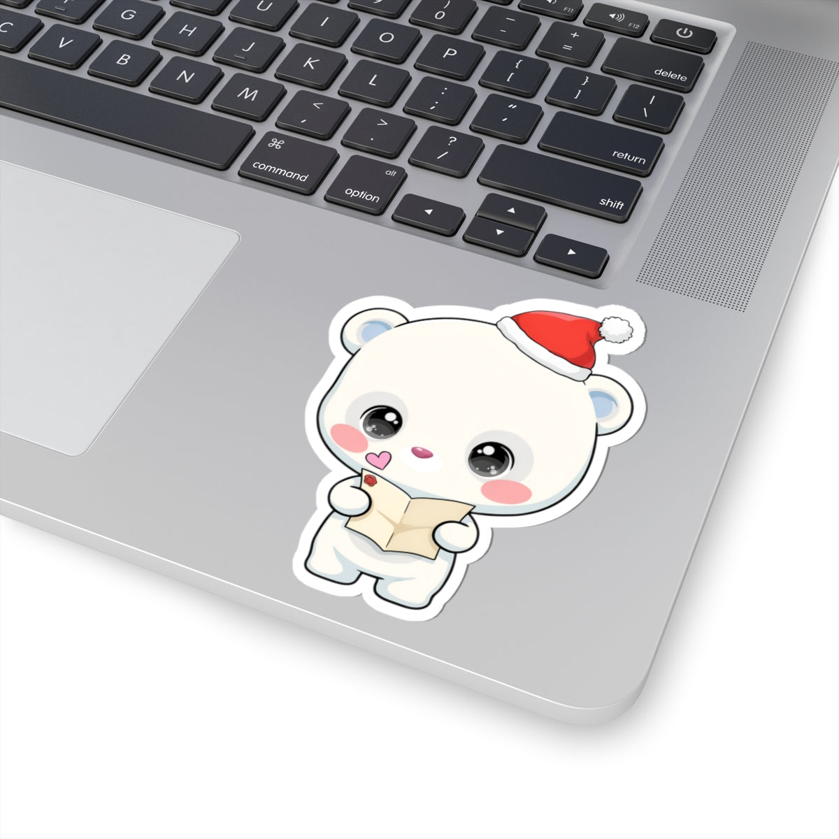 Christmas Polar Bear Sticker for Cozy Holiday Cheer