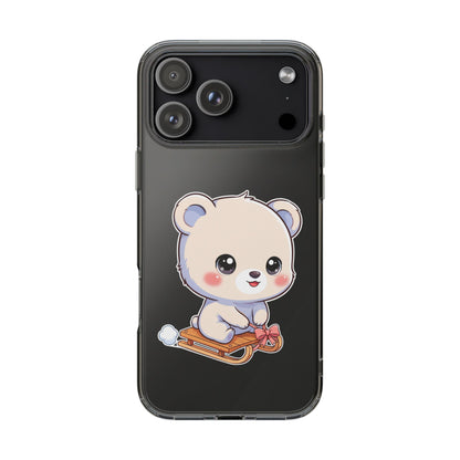 Kawaii Polar Bear Phone Case, Cute Winter Gift
