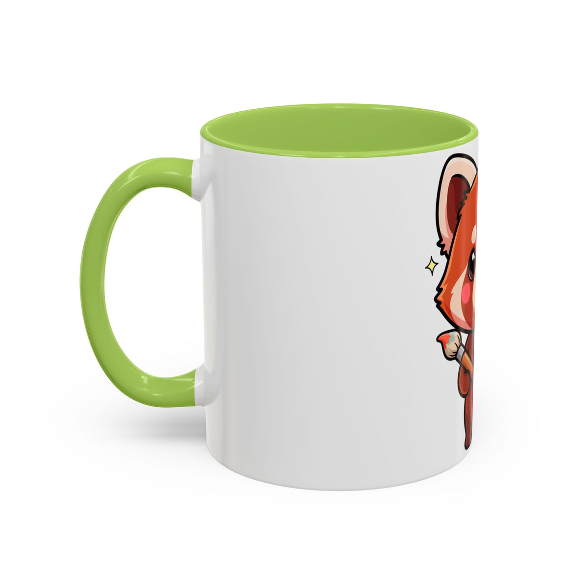 Kawaii Red Panda Accent Coffee Mug for Creative Days
