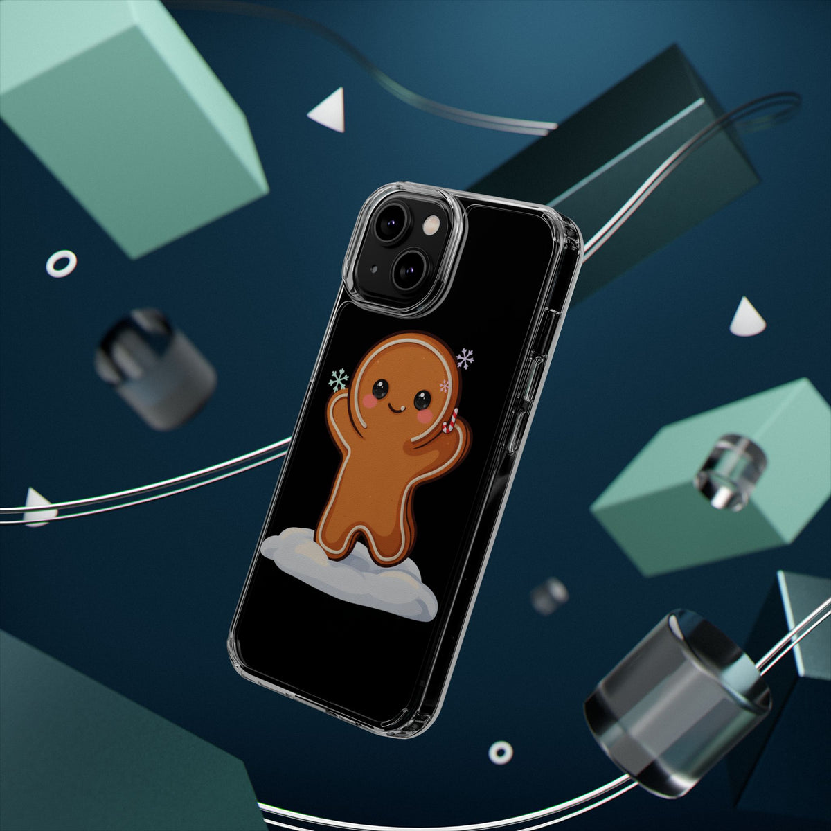 Kawaii Gingerbread Phone Case for Cozy Holiday Fans