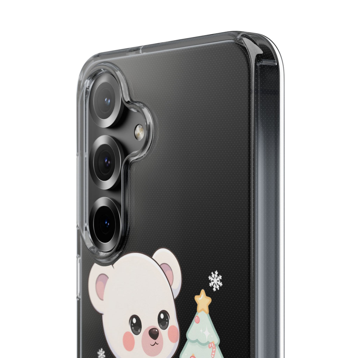 Christmas Polar Bear Phone Case, Kawaii Holiday Accessory
