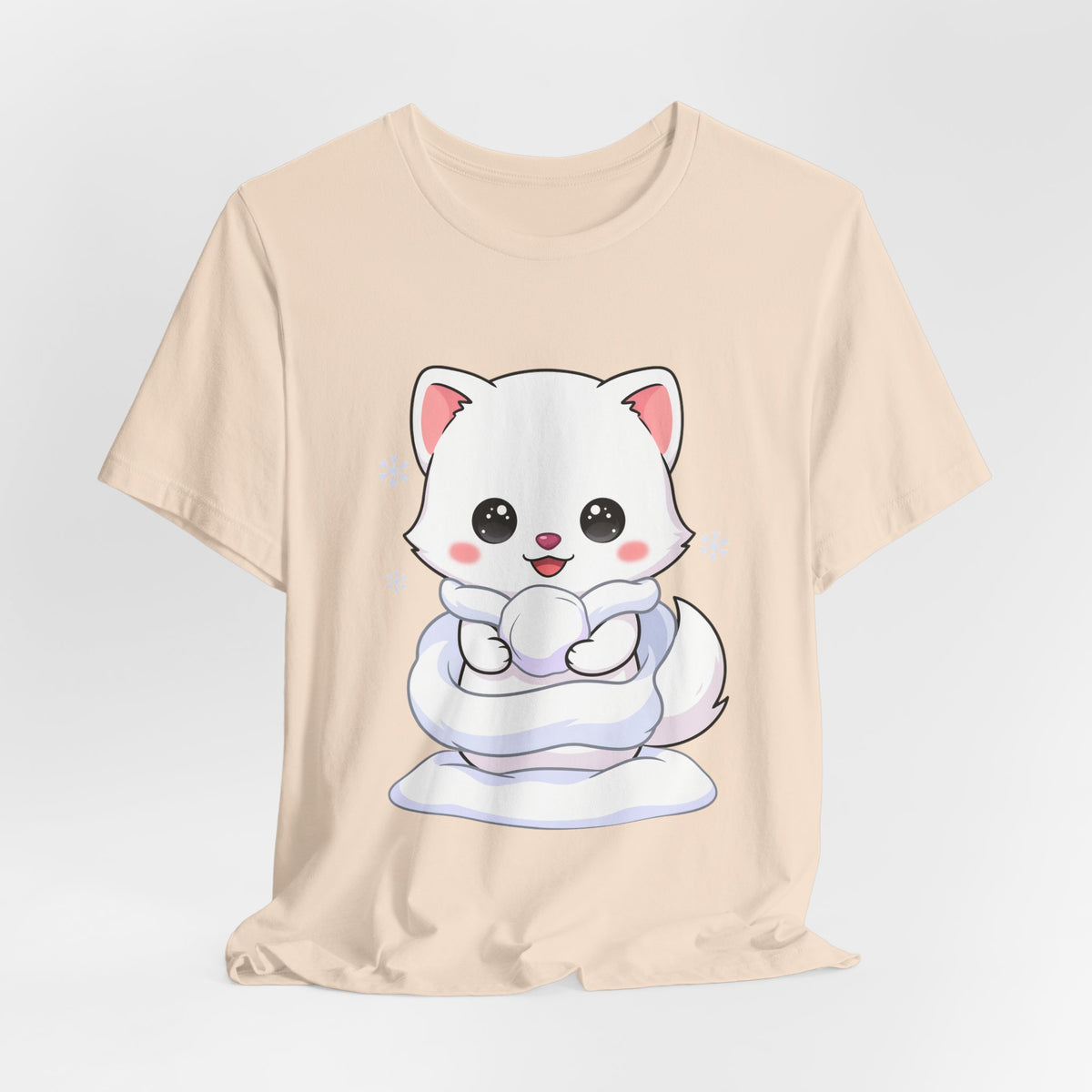 Kawaii Arctic Fox T-Shirt for Cute Winter Style