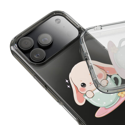 Kawaii Bunny Phone Case, Cute Teacup Rabbit