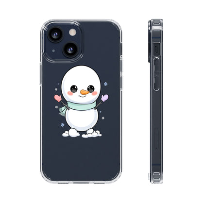 Kawaii Snowman Clear Impact-Resistant Case