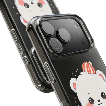 Christmas Bear Cookie Baking Clear Phone Case