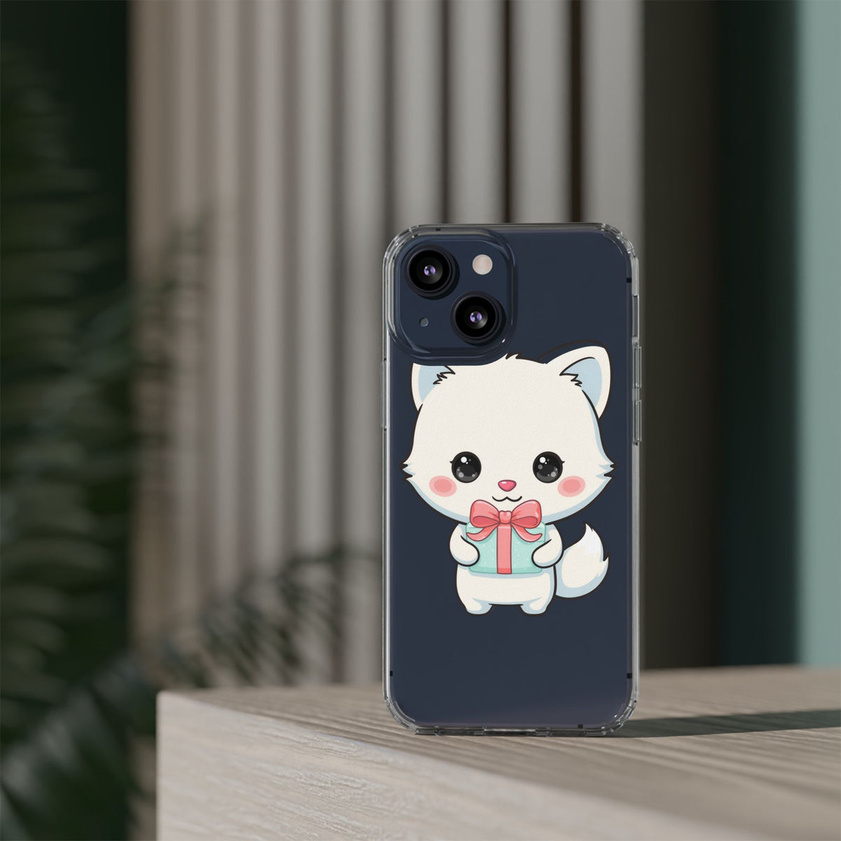 Kawaii Arctic Fox Phone Case with Gift