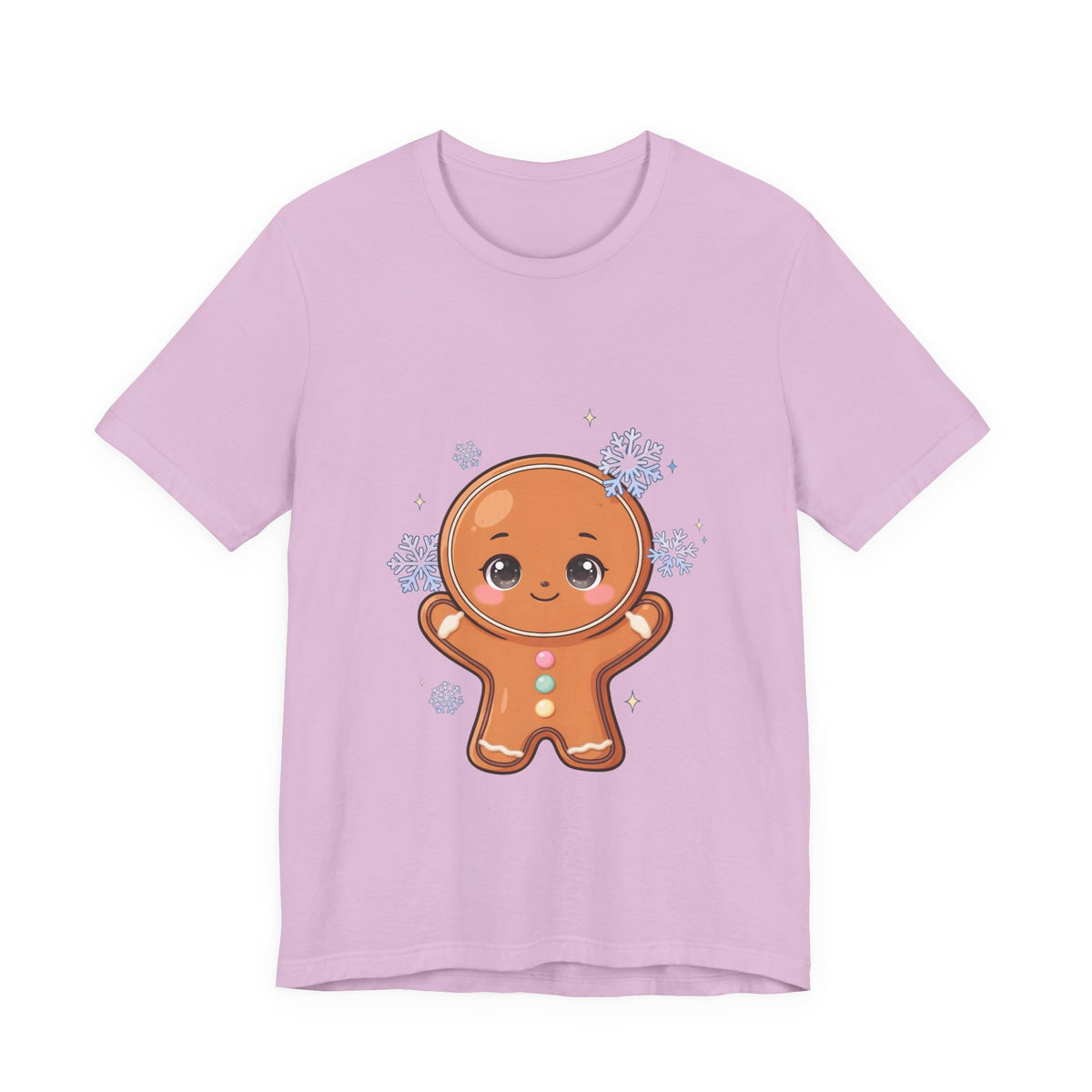 Kawaii Gingerbread Man T-Shirt for a Cozy Christmas Mood
