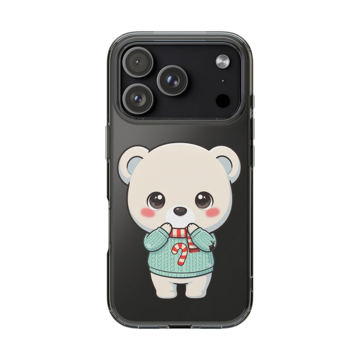 Kawaii Christmas Bear Phone Case for Holiday Season