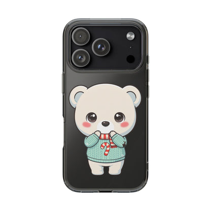 Kawaii Christmas Bear Phone Case for Holiday Season