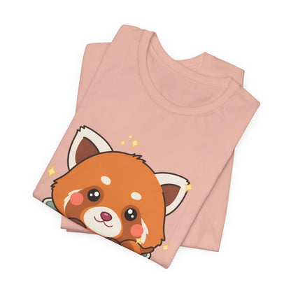 Kawaii Red Panda T-Shirt, Cute Tea Lover Gift