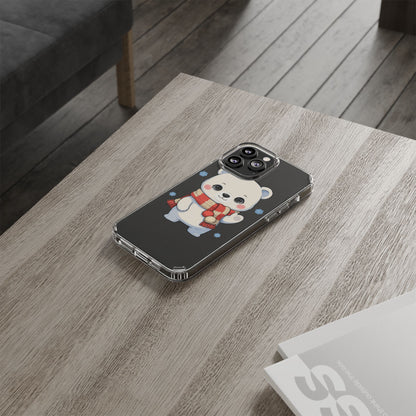 Kawaii Polar Bear Phone Case – Cozy Christmas Cub