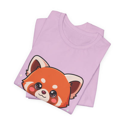 Kawaii Red Panda Coffee Tee for Cute Animal Lovers