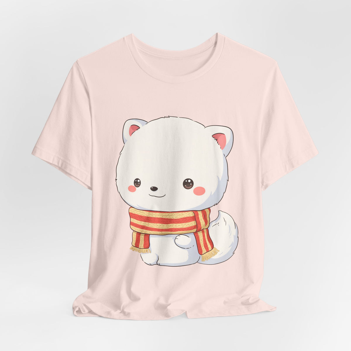Kawaii Arctic Fox Christmas Tee for Cute Holiday Fans