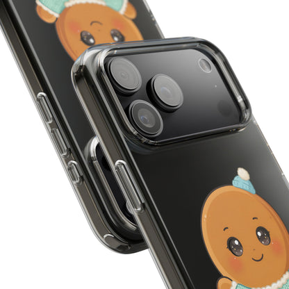 Kawaii Gingerbread Phone Case, Cute Christmas Sweater Cookie