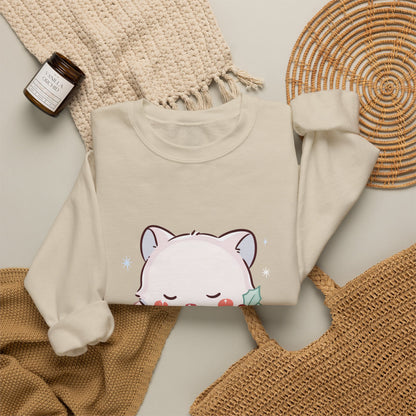 Christmas Fox Sweatshirt, Kawaii Stocking Arctic Fox Gift