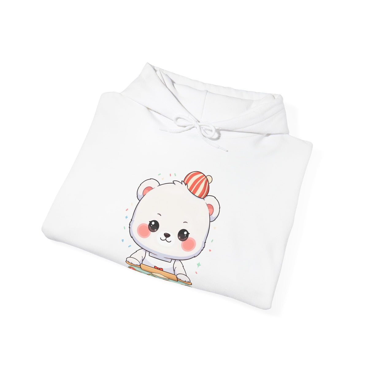 Christmas Cookie Baking Polar Bear Hoodie