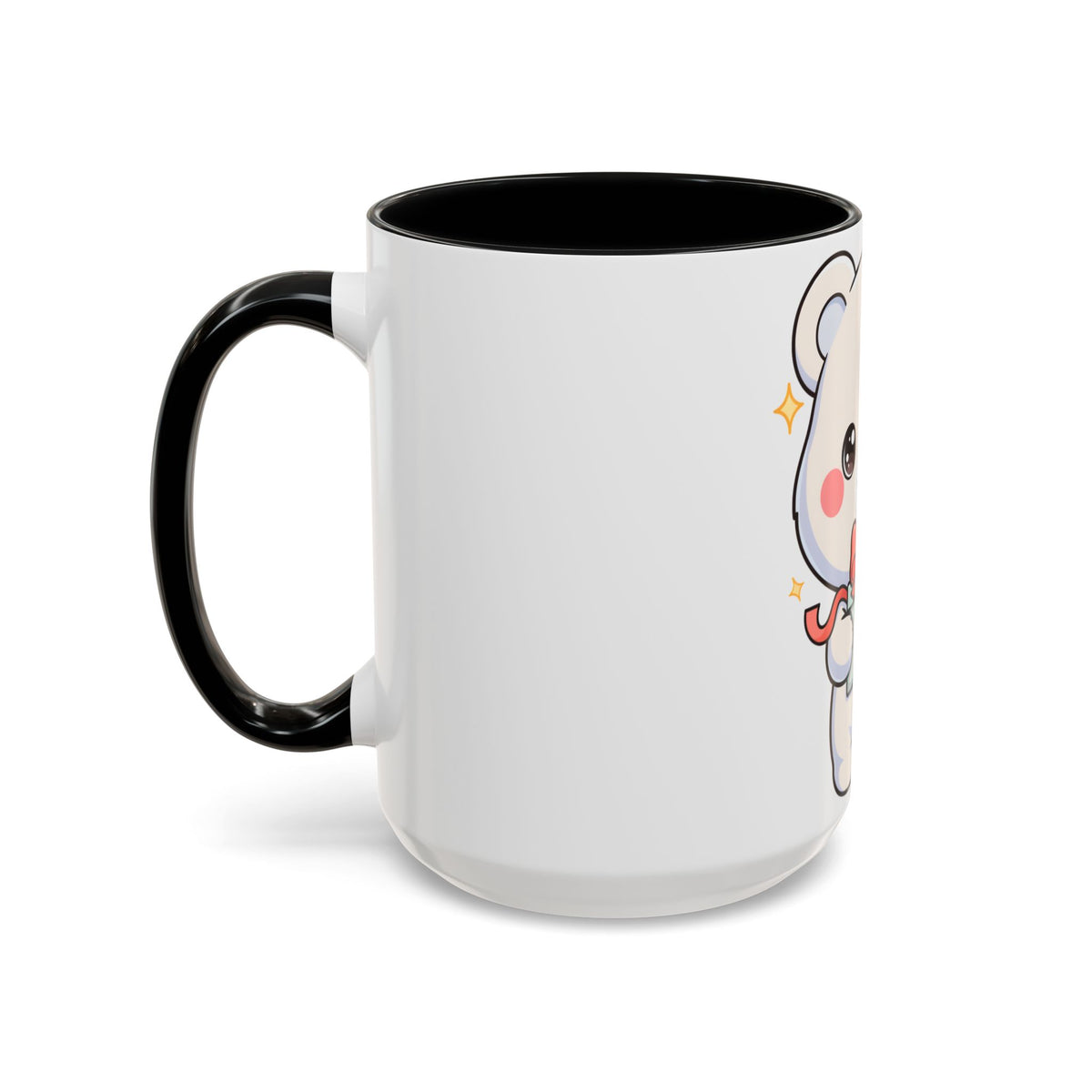 Kawaii Polar Bear Mug, Cute Gift Accent Coffee Mug