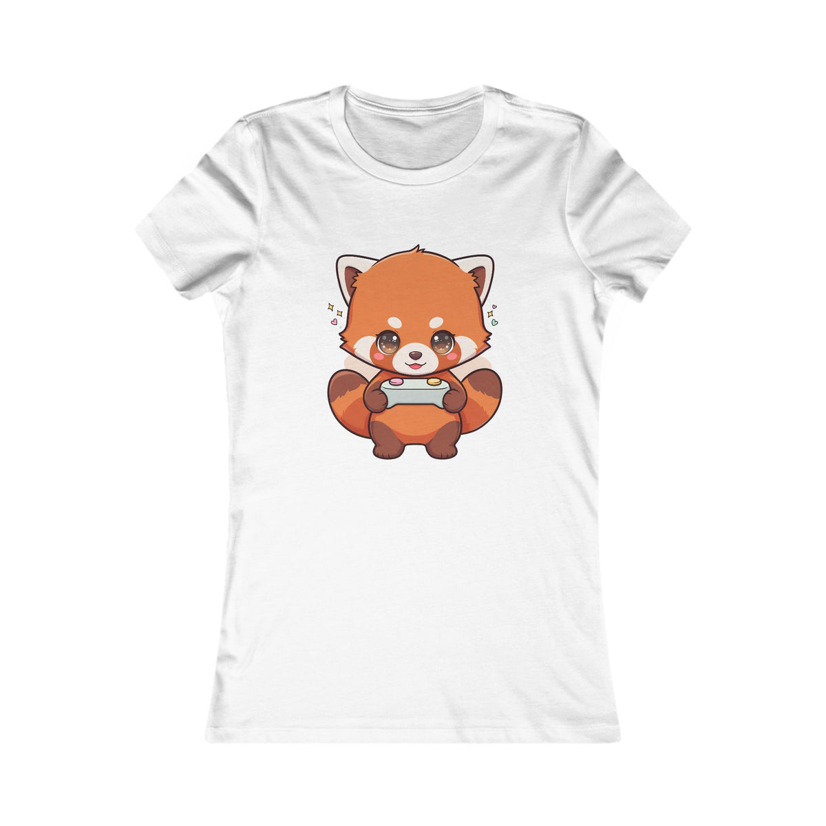 Red Panda Gamer Women's Tee – Cute Kawaii Gaming Shirt