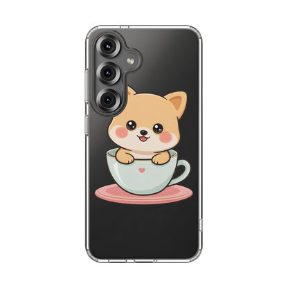 Kawaii Shiba Inu Phone Case – Cute Puppy in a Teacup