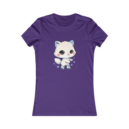 Kawaii Arctic Fox T-Shirt for Cute Winter Style