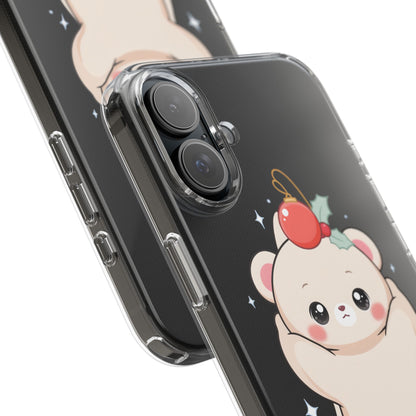 Kawaii Christmas Bear Phone Case for Cozy Holiday Days
