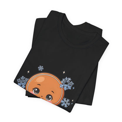 Kawaii Gingerbread Man T-Shirt for a Cozy Christmas Mood