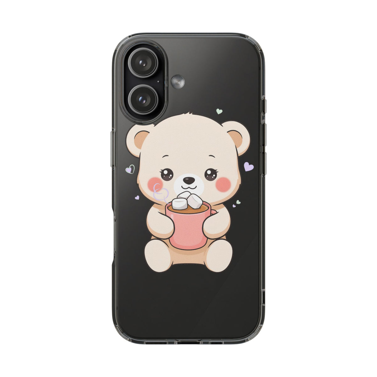 Kawaii Polar Bear Phone Case with Hot Cocoa