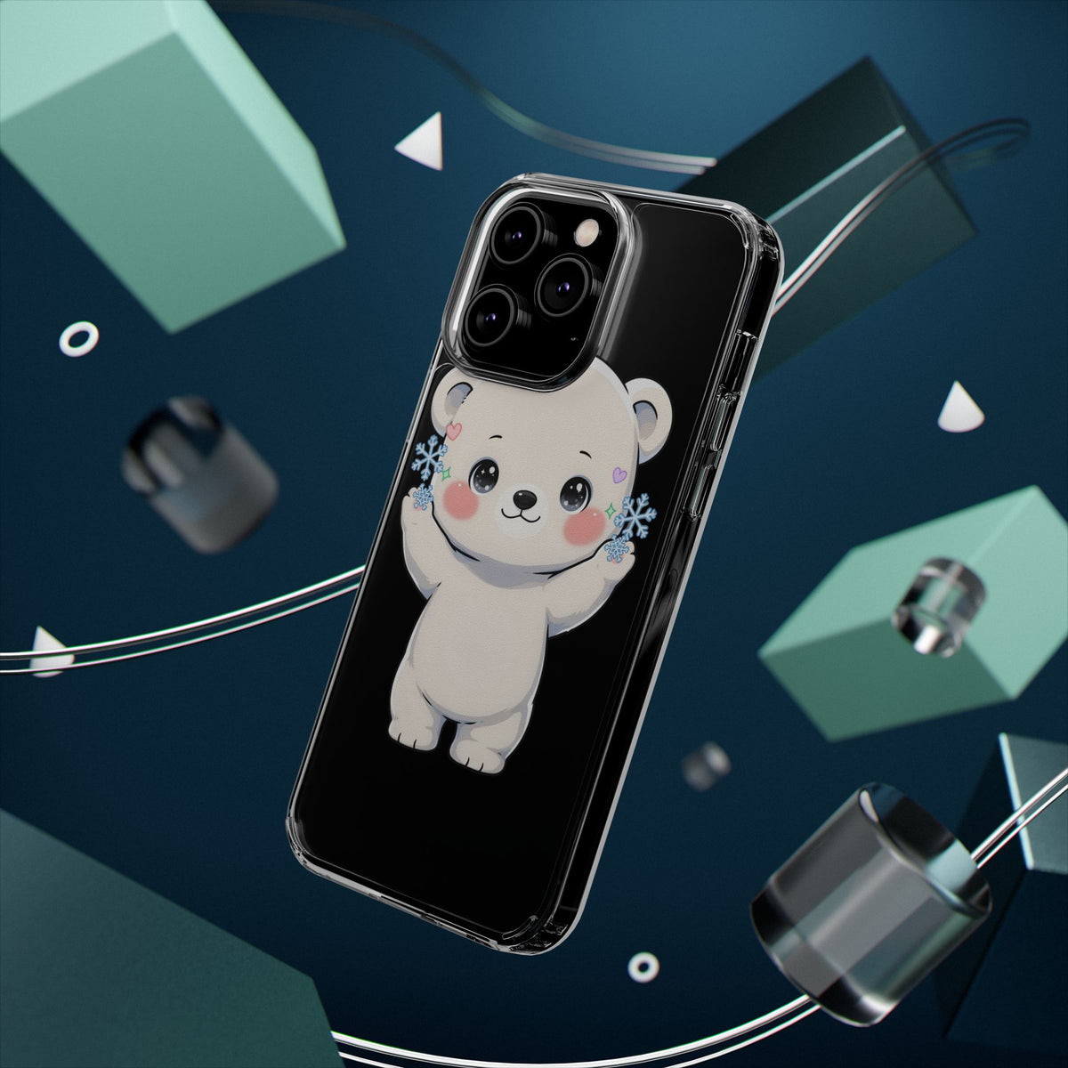 Kawaii Polar Bear Phone Case for a Cozy Winter Gift