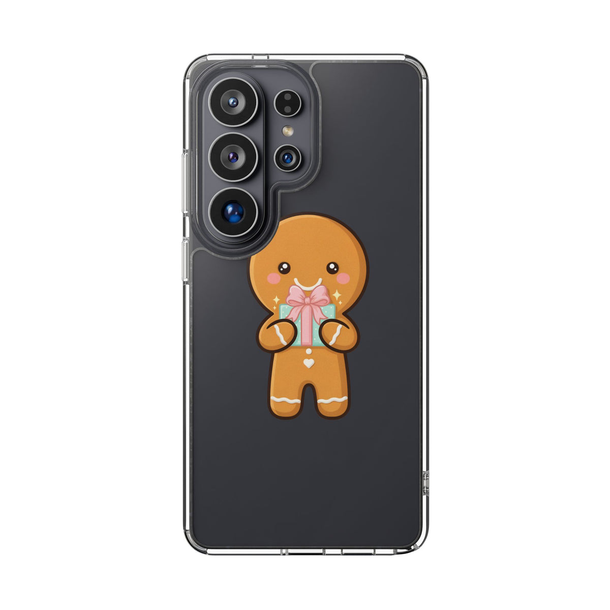 Gingerbread Man Phone Case, Cute Holiday Gift Design