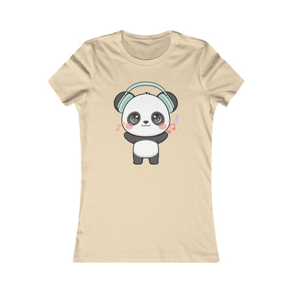Kawaii Panda Music T-Shirt for Women