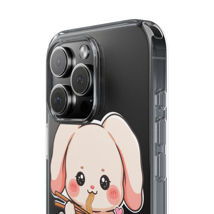 Kawaii Ramen Bunny Clear Impact-Resistant Case